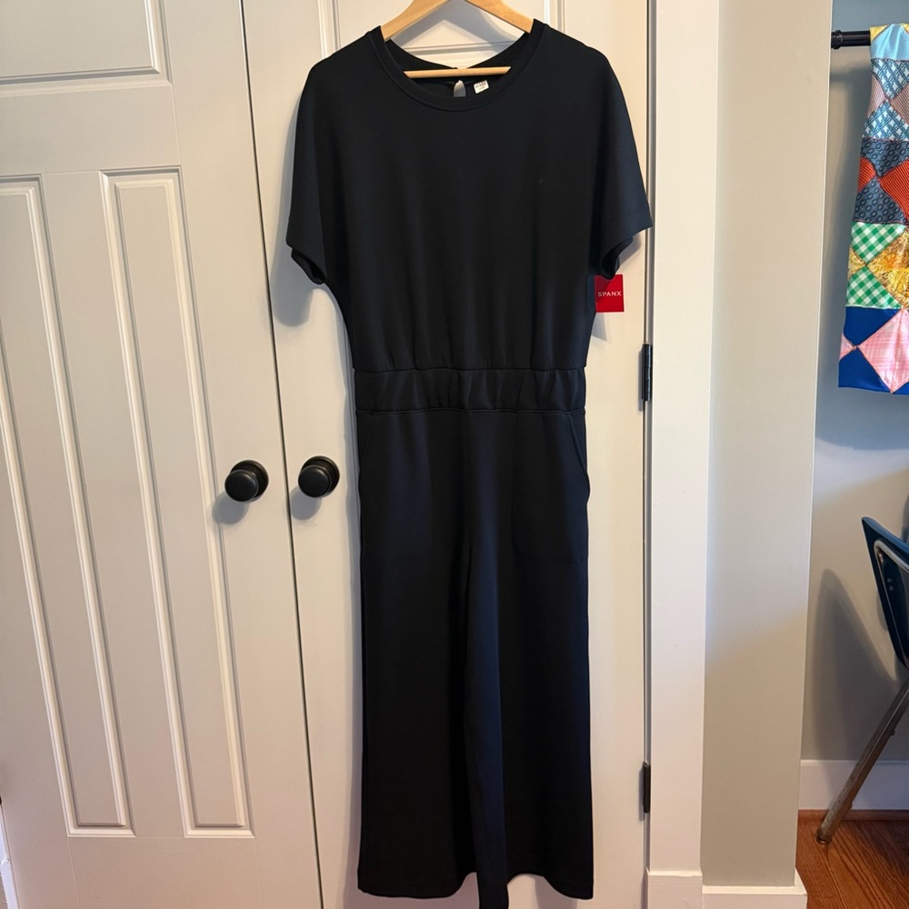 NWT SPANX AirEssentials Cropped Wide Leg Jumpsuit - Picture 3 of 6